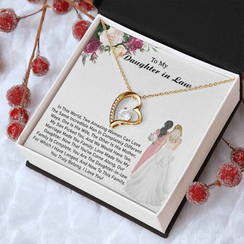 Daughterinlaw Gift Daughter Necklace 1 Forever Love Necklace