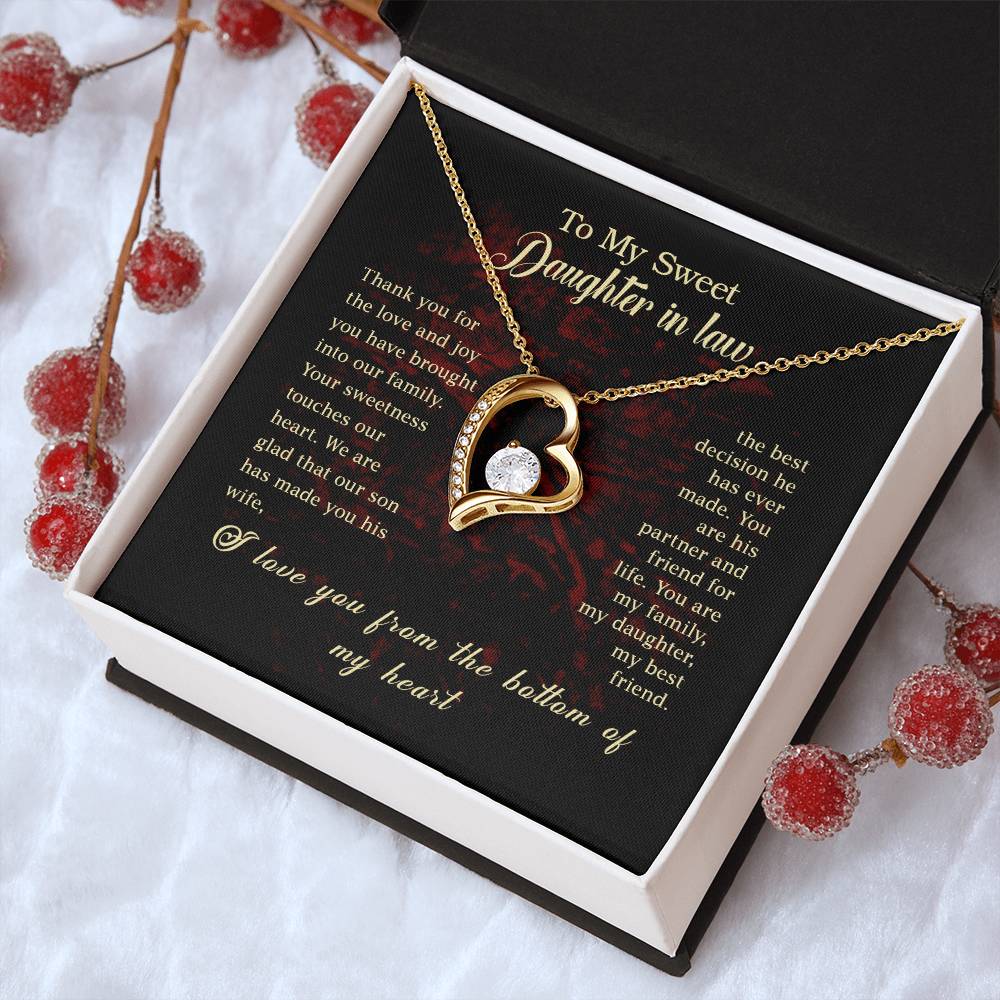To My Daughter Beautiful Chapters Daughter Necklace Gift For Daughter Xmas Christmas Daughter Gift From Mom 3 1 Forever Love Necklace