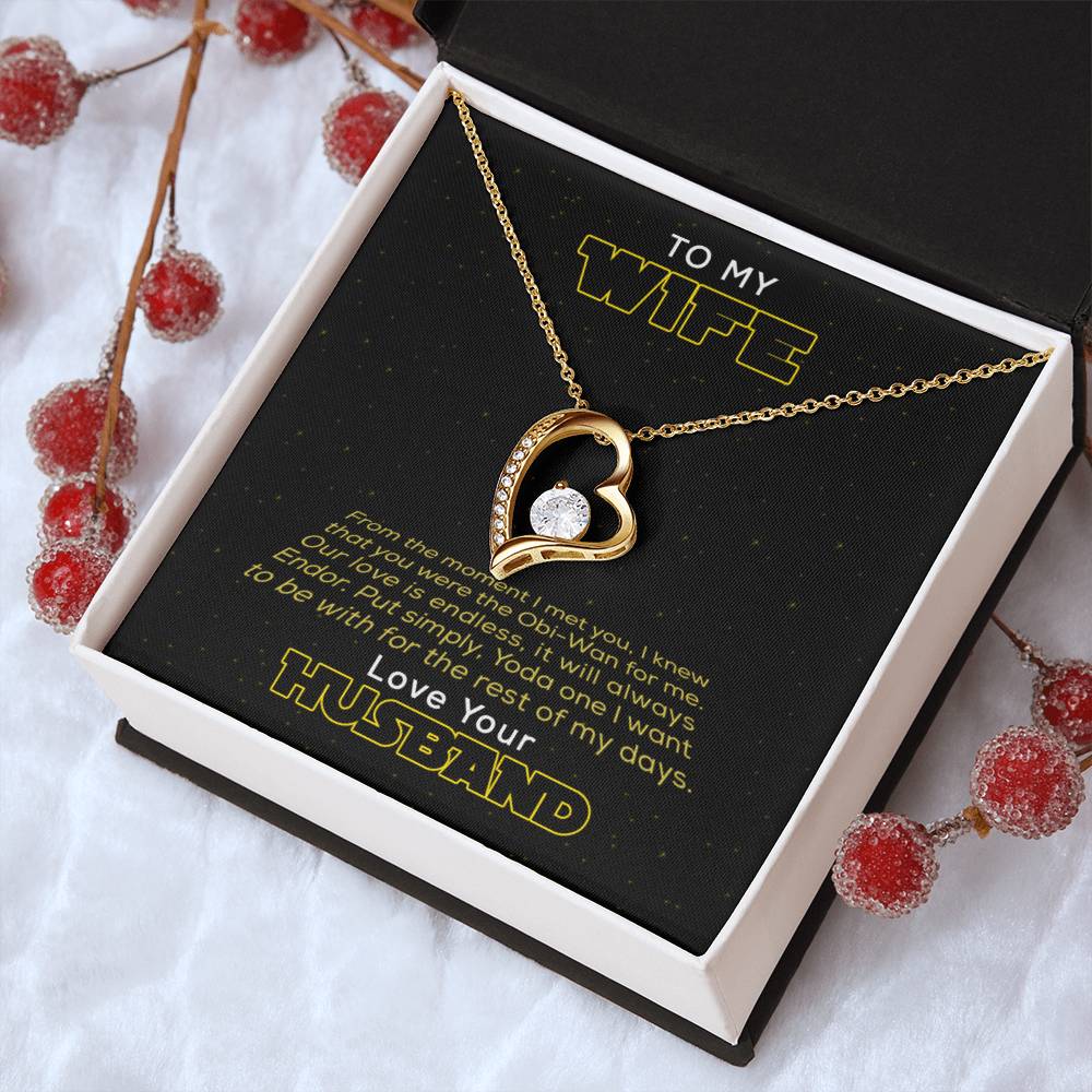To My Wife Love You Longer With Pod Message Card Wife Necklace Gift For Wife Birthday Gift Anniversary Gift For Forever Love Necklace