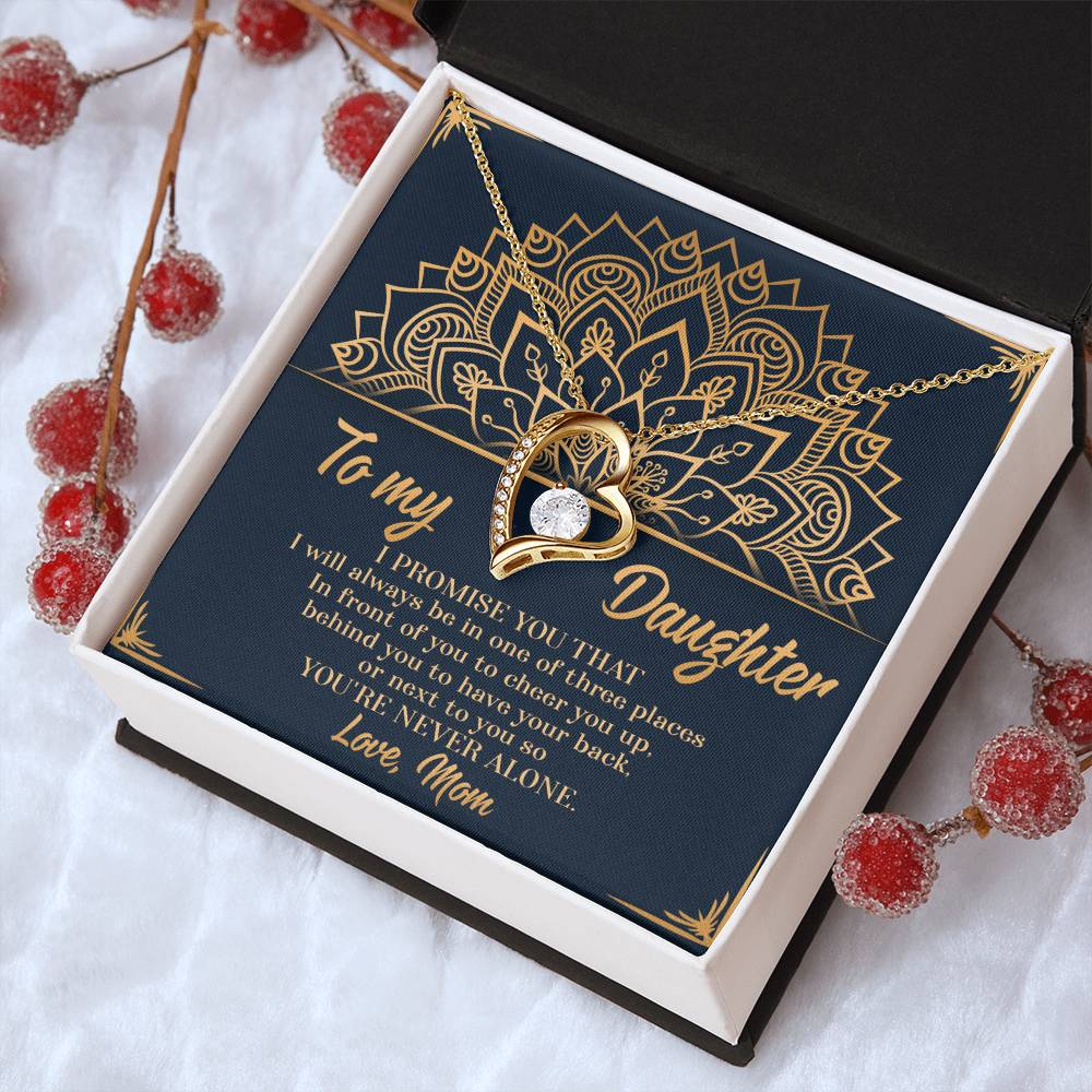 You're Never Alone Great Gift For Daughter 1 Forever Love Necklace