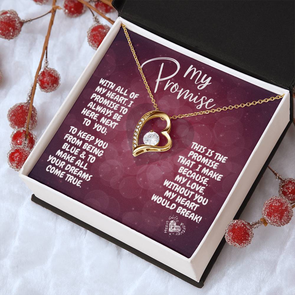 My Promise To You Heart Necklace Forever Love Necklace