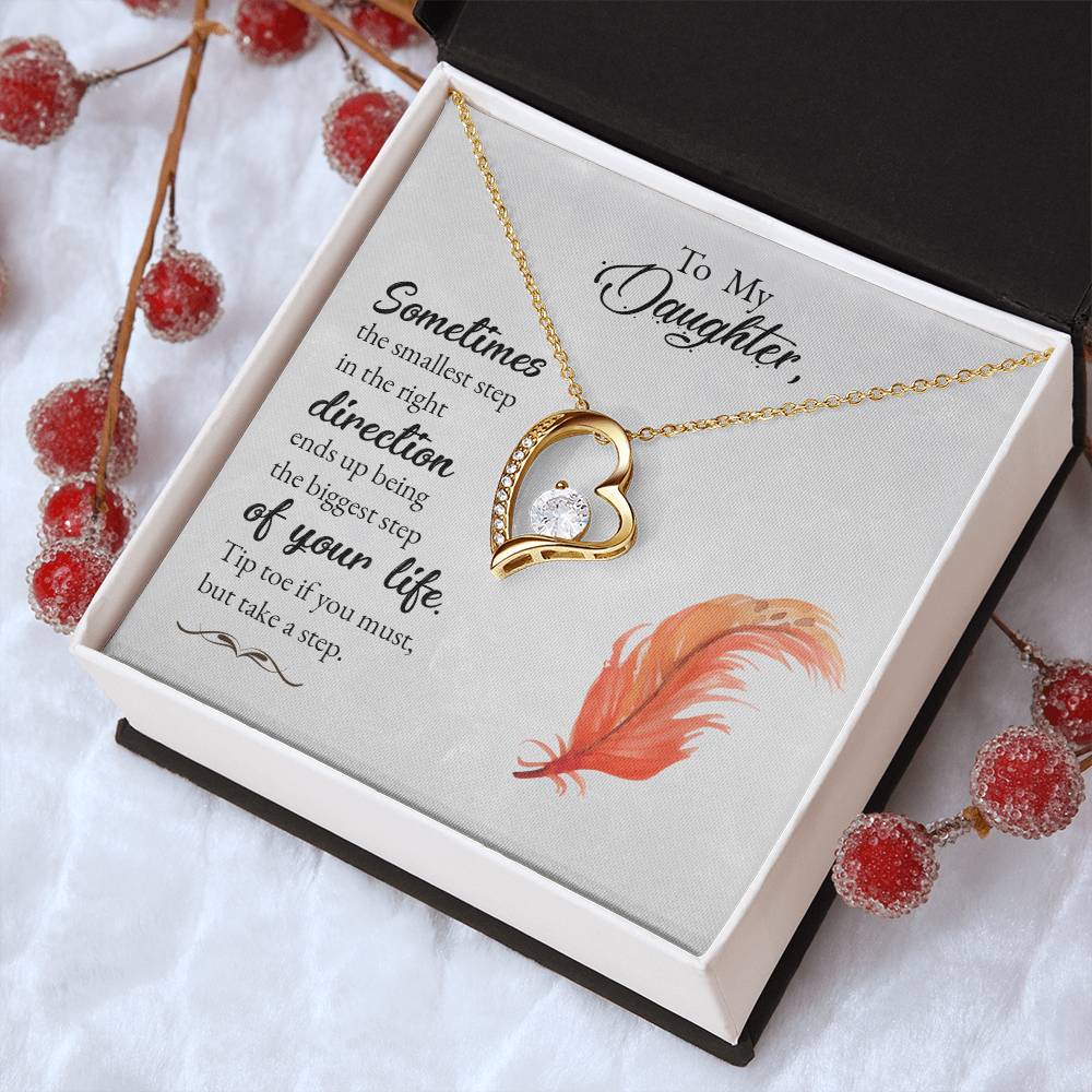 To My Daughter Beautiful Chapters Forever Love Necklace Daughter Necklace Gift For Daughter Xmas Christmas Daughter Gift From Mom 1 Forever Love Necklace