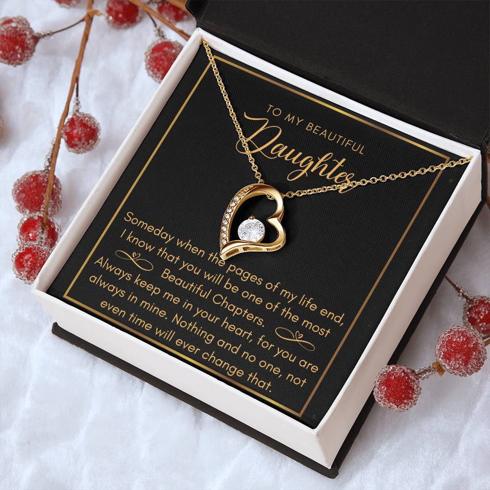 Daughter Most Beautiful Chapters Infinity Bracelet Daughter Birthday Mom And Daughter Gift Valentine's Mother's Day Daughter Graduation Gift Wedding Forever Love Necklace