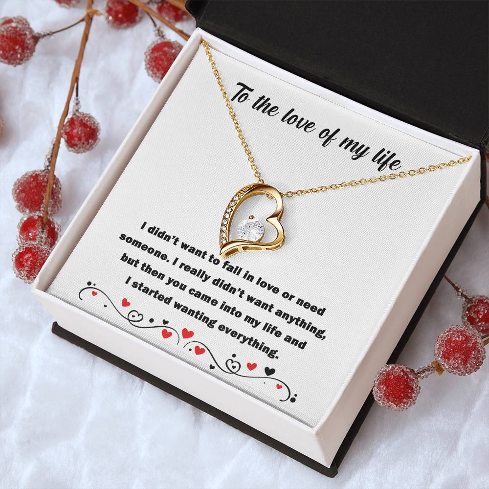 You Came Into My Life Forever Love Necklace