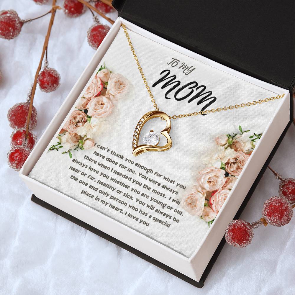 Special Gift For Your Mom Forever Love Necklace