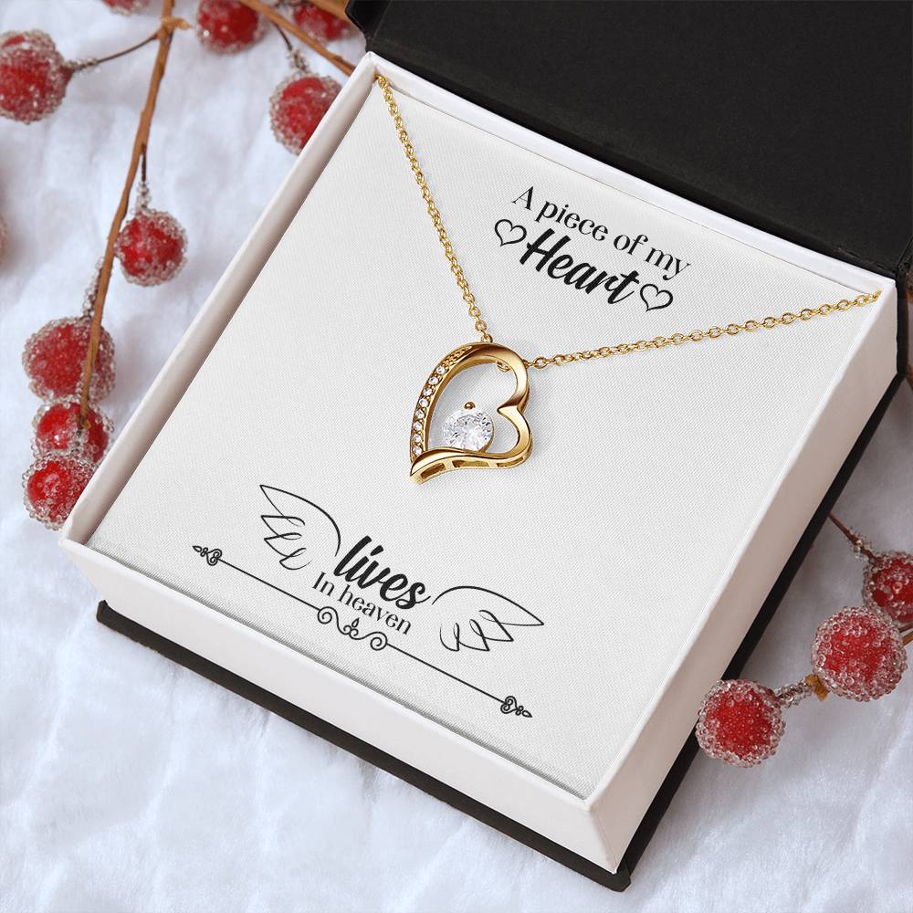 A Piece Of My Heart Lives In Heaven Necklace 1 Forever Love Necklace