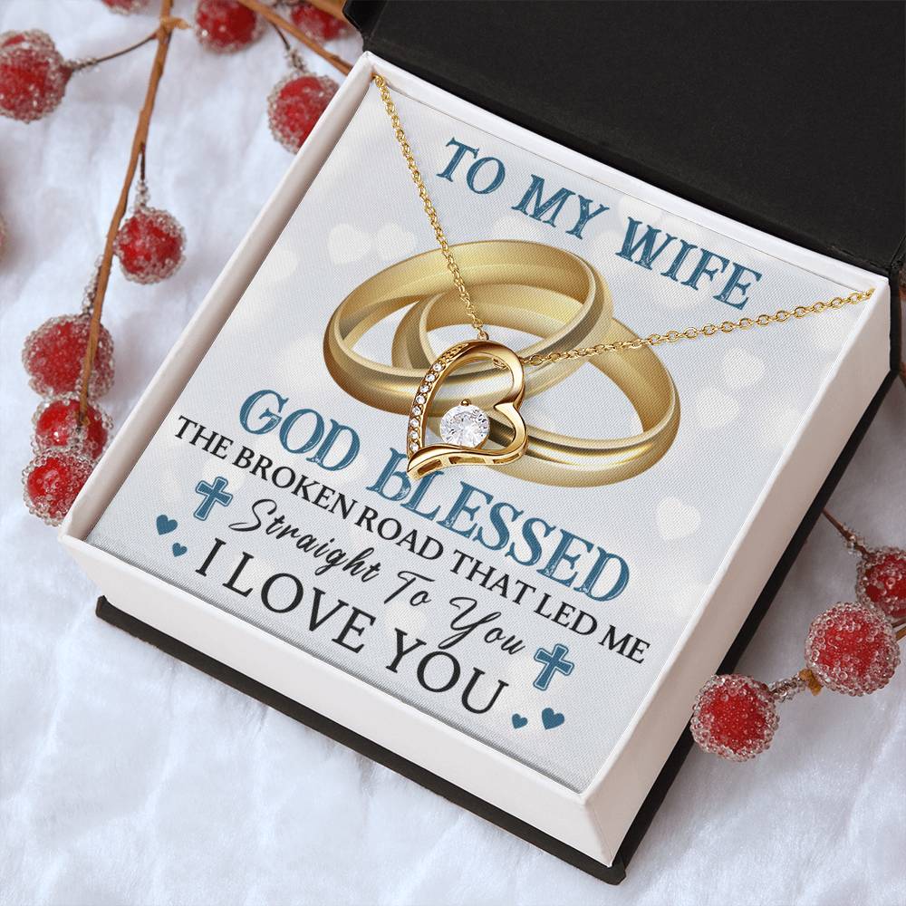To My Wife - Christian - Forever Necklace Forever Love Necklace