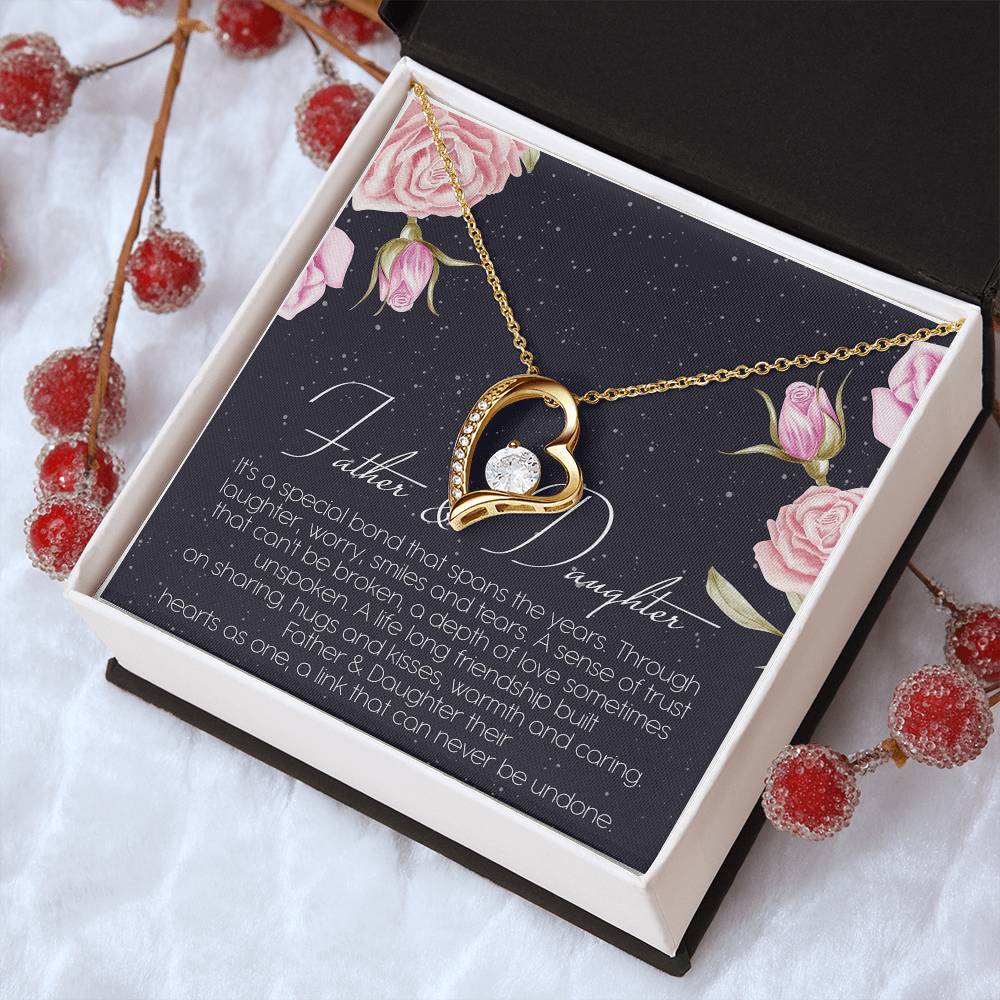 Father And Daughter Best Friend For Life Dragonfly Necklace Birthday Father Daughter Necklace Father To Daughter Birthday Gift Forever Love Necklace