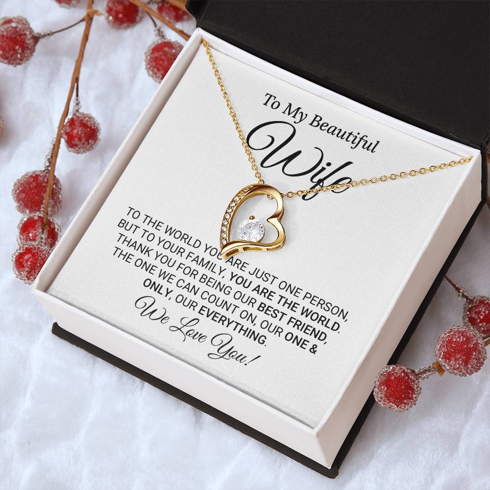Heartfelt Mother's Day Gift For Wife Forever Love Necklace