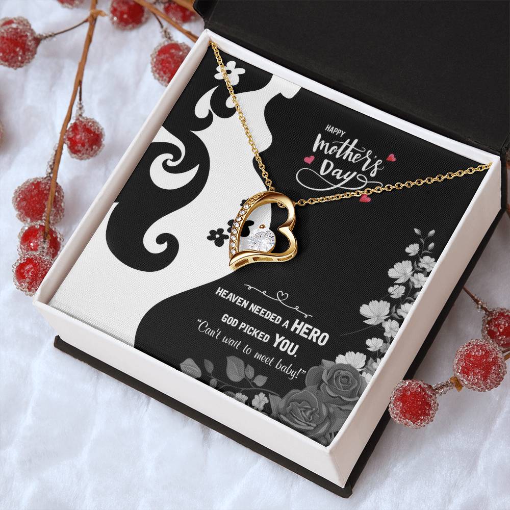 To My Pregnant Wife 2 1 Forever Love Necklace