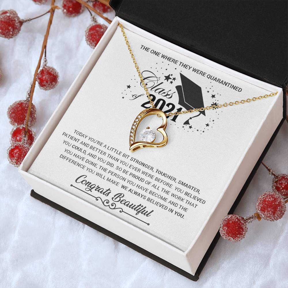Class Of 2021 Graduation Gifts For Her Graduation Gift For Daughter Feeling Proud Gift On Child's Graduation Best Graduation Gift Forever Love Necklace