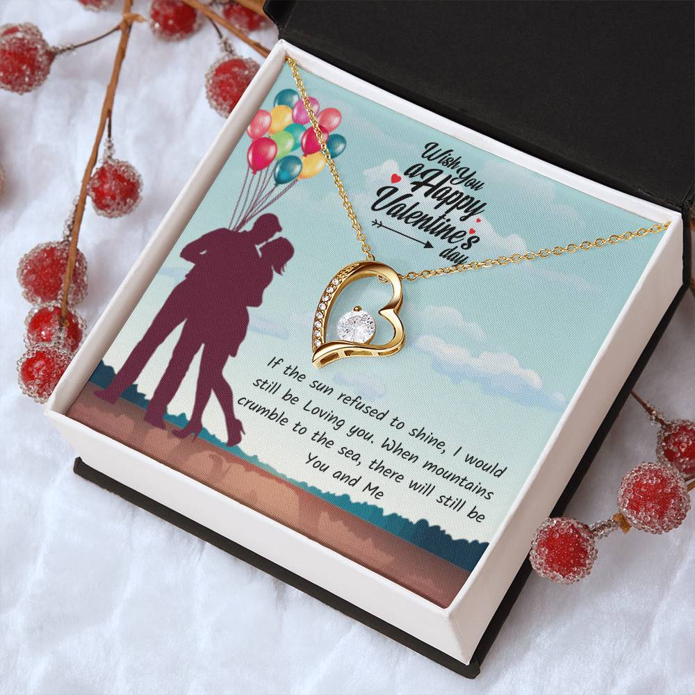 Valentines Day Necklace Gift For Girlfriend And Wife Perfect Love Gift Forever Love Necklace