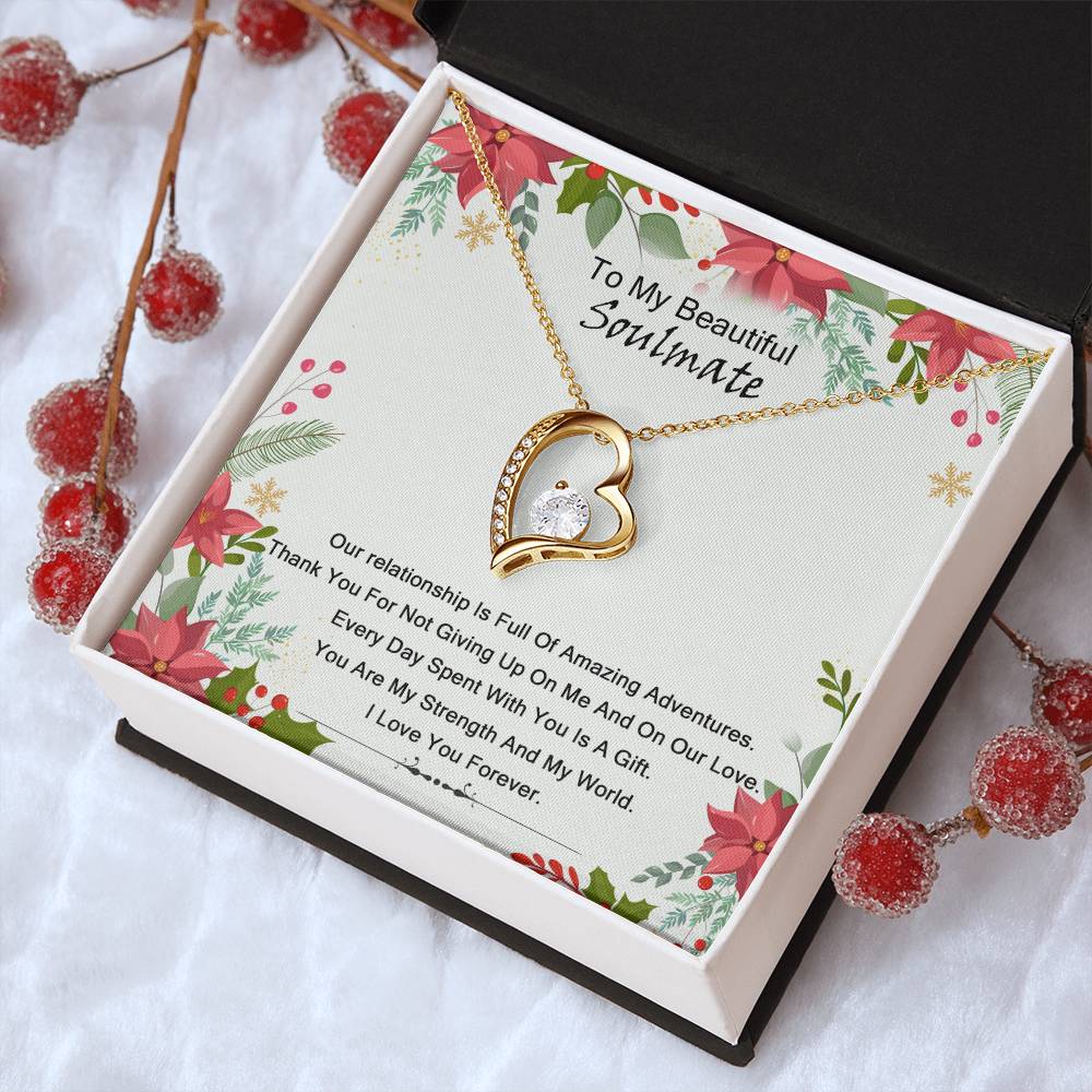 To My Soulmate I Love You 1 Forever Love Necklace