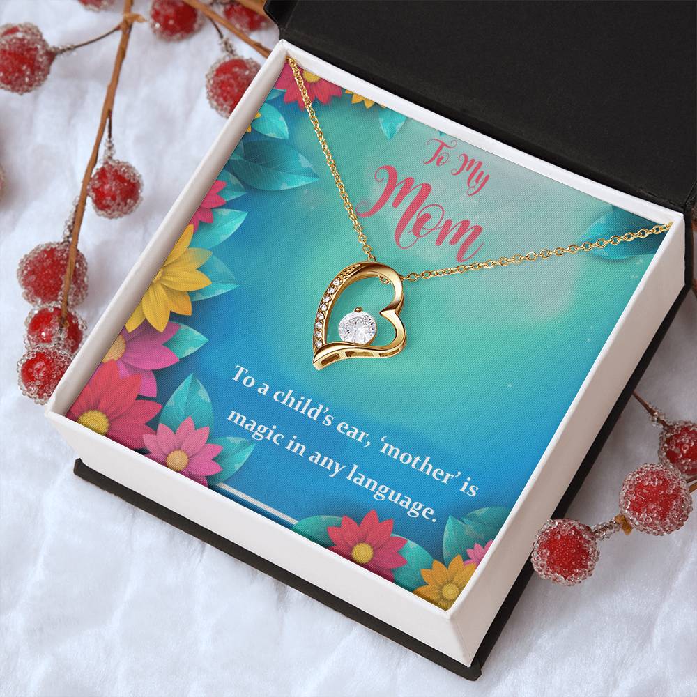 To My Mom My Magic 925 Sterling Silver Pendant 1 Forever Love Necklace