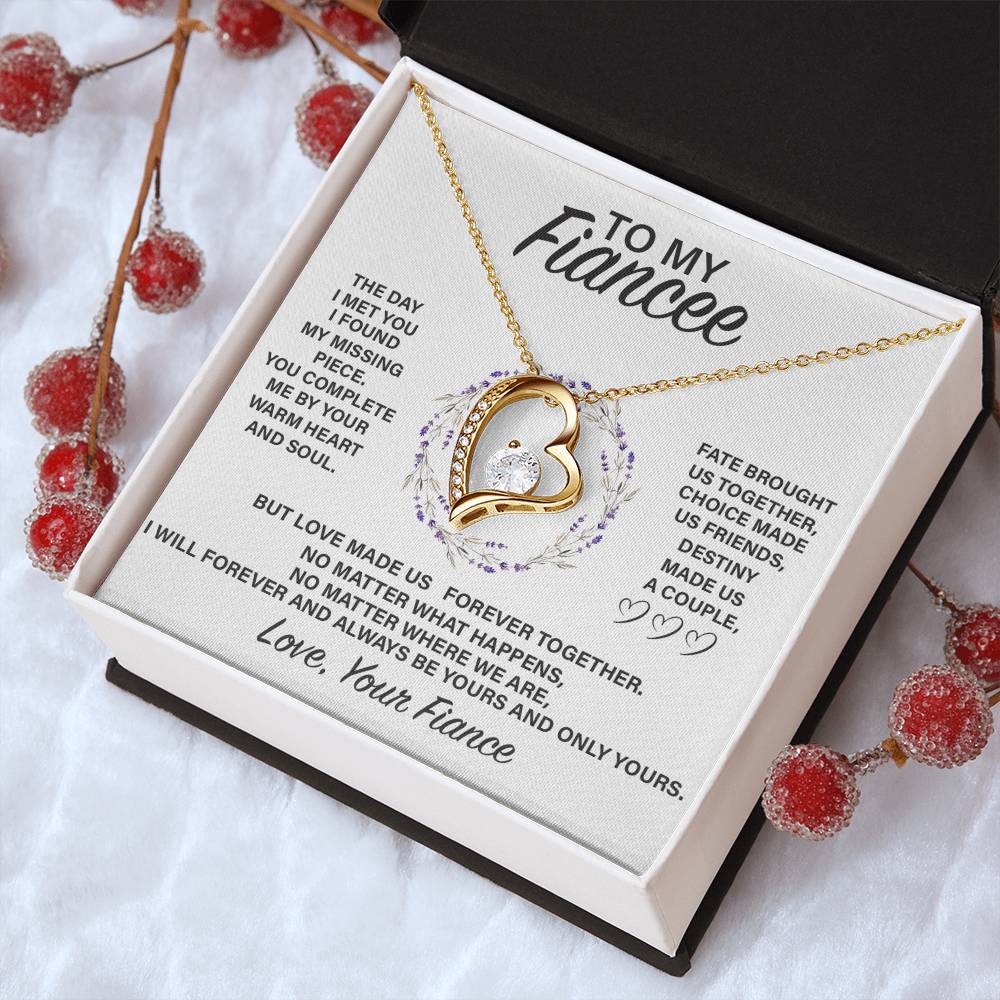 Fe004 Forever Love Necklace Gift For Fiancée Forever Love Necklace