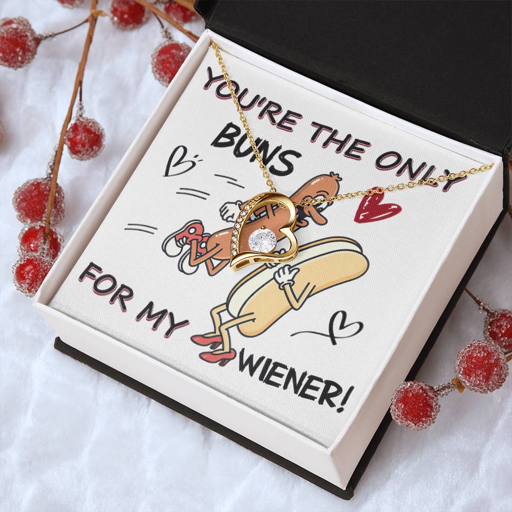 You're The Only Buns Customize Gift💓 Heart Necklace Forever Love Necklace