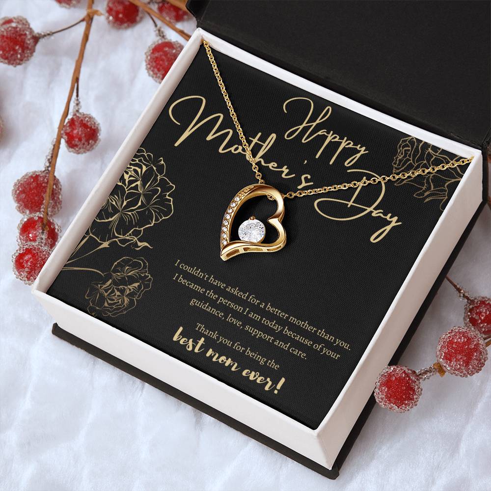 Happy Mother's Day - Forever Necklace - Best Mom Ever! Forever Love Necklace