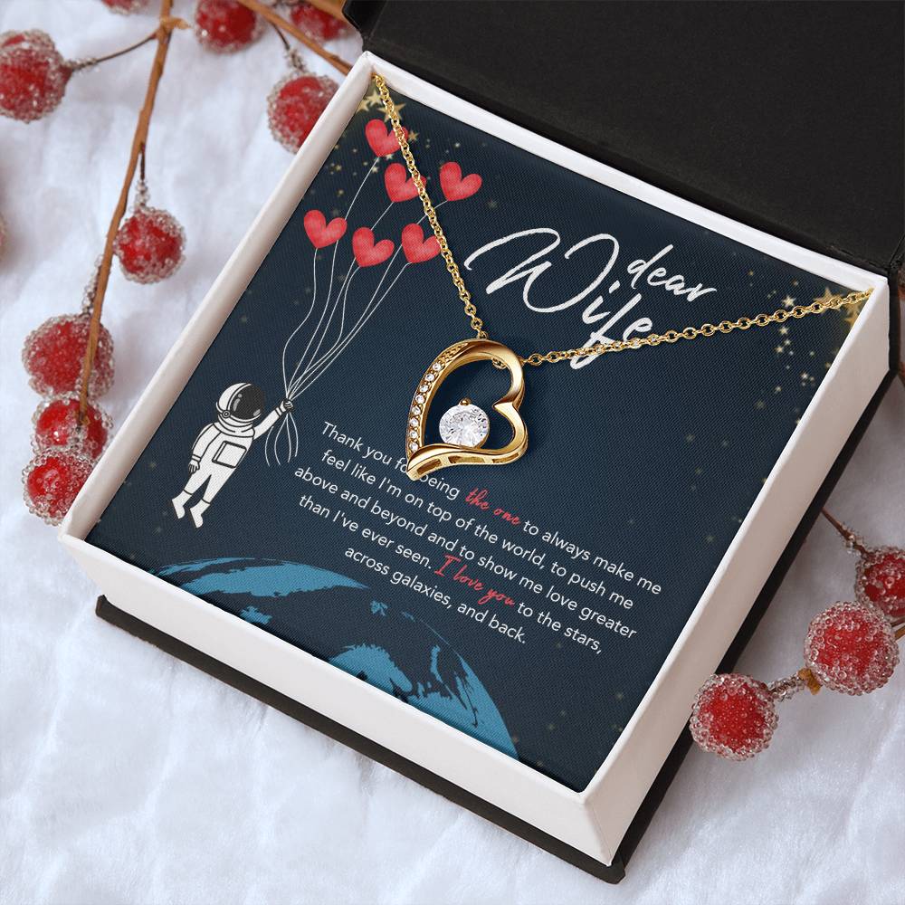 To My Wife Necklace Beyond The Stars 1 Forever Love Necklace
