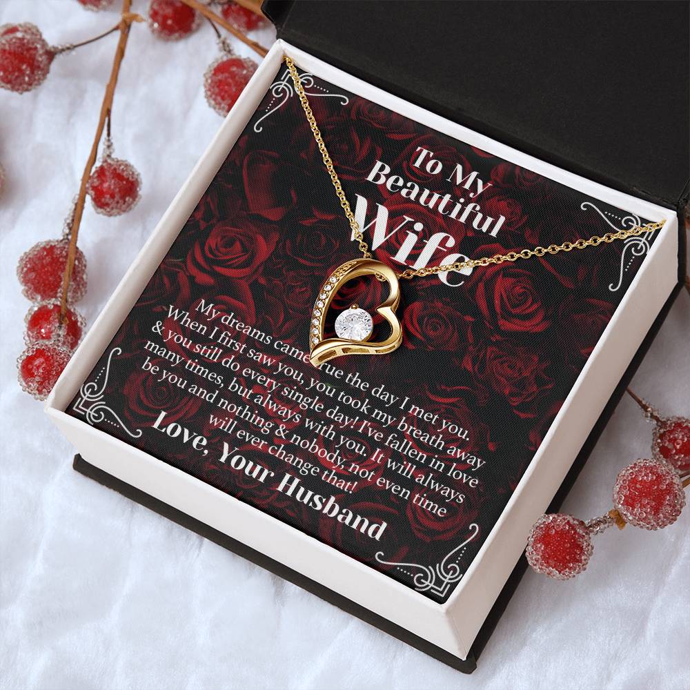 Wife Dream Come True Forever Love Necklace Forever Love Necklace
