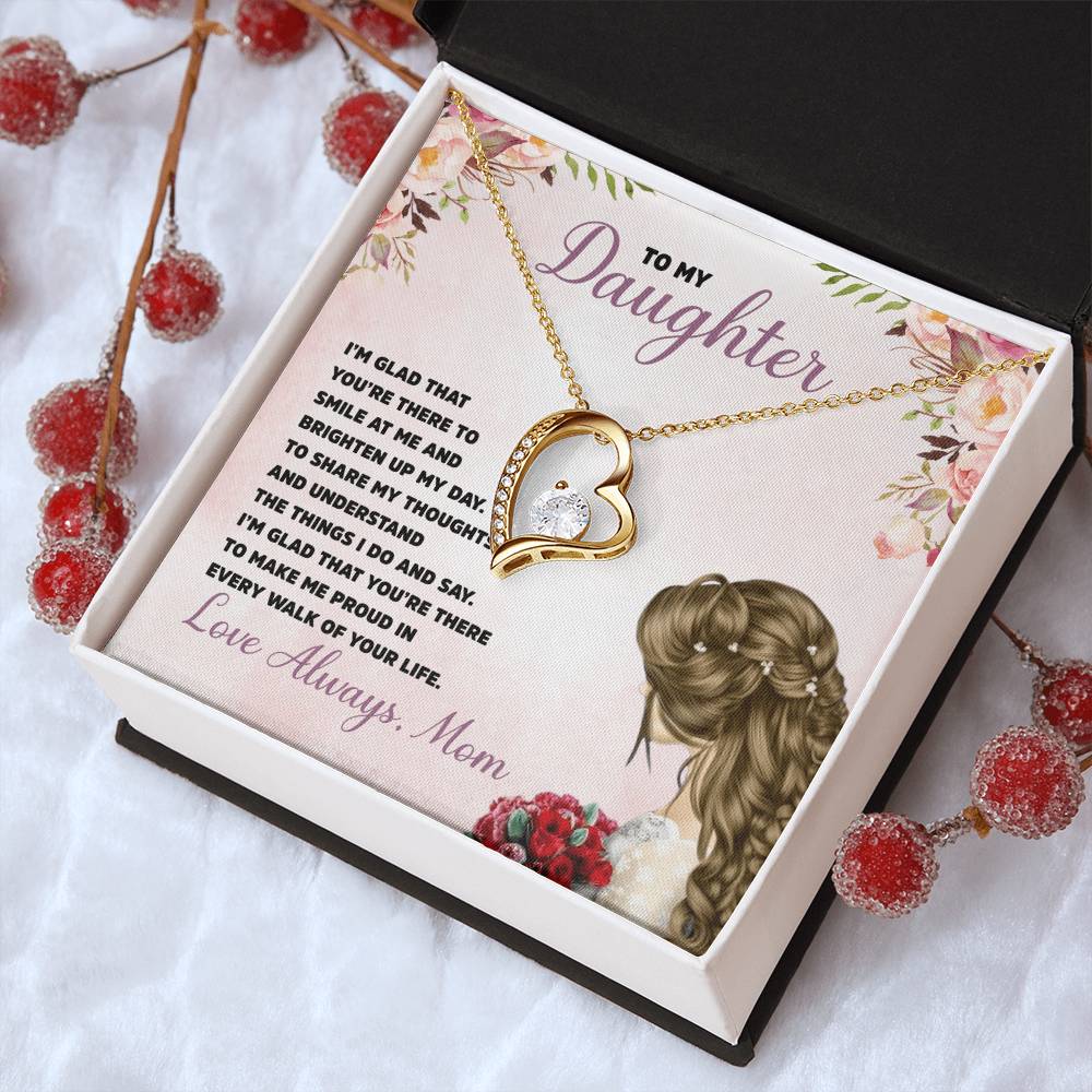 To My Daughter - Forever Love Necklace 1 Forever Love Necklace