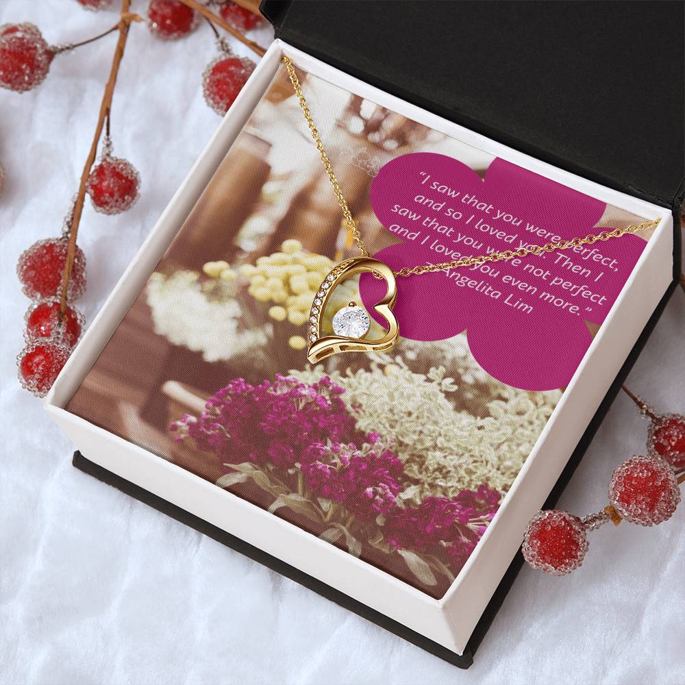 Ike Mens Production;love Quote Jewelry Forever Love Necklace