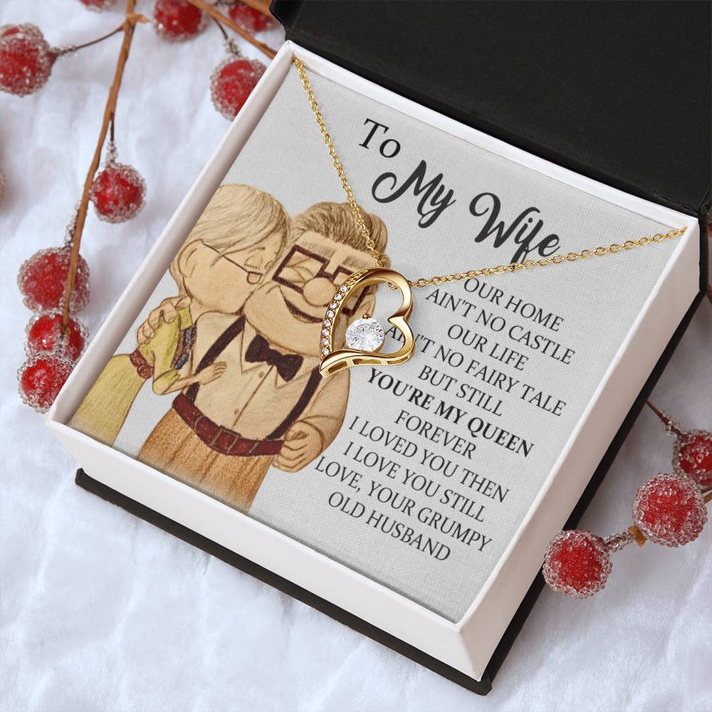 To My Wife Mother's Day Gift From Husband Romantic Valentines Gift For Wife Valentine's Day For Wife Forever Love Necklace