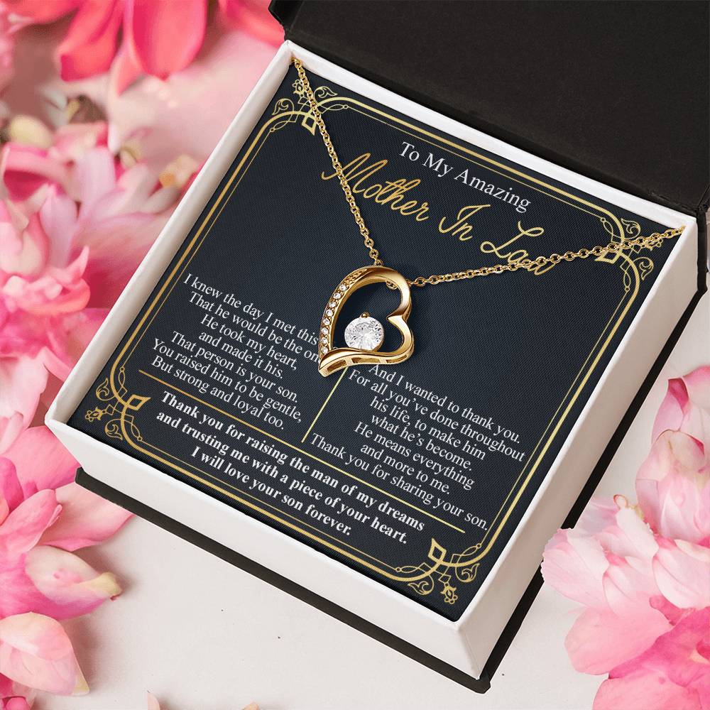 To My Amazing Mother In Law - Forever Love Necklace Forever Love Necklace