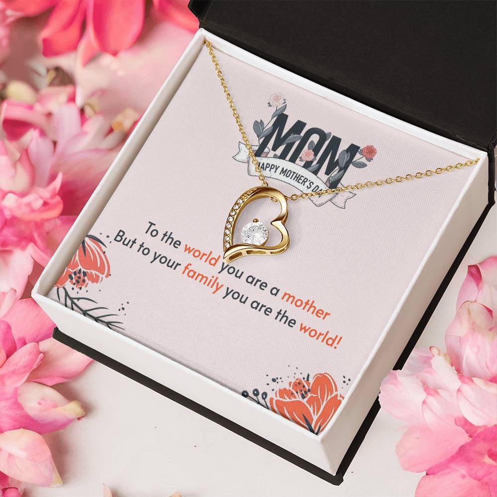 To My Mom Mother Necklace Gift For Mother Xmas Christmas Customize Gift To My Mom 4 1 Forever Love Necklace