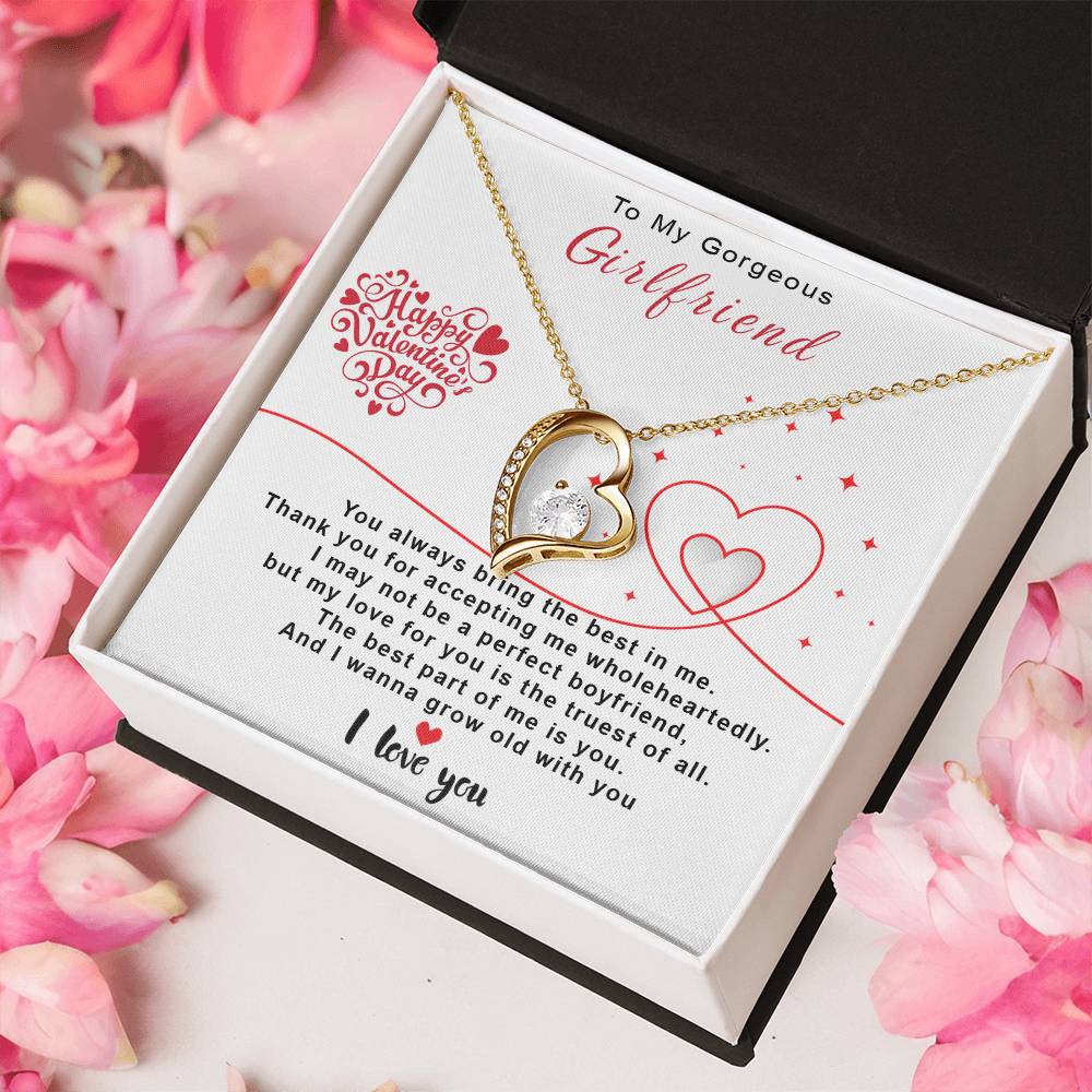To My Gorgeous Girlfriend Forever Love Necklace