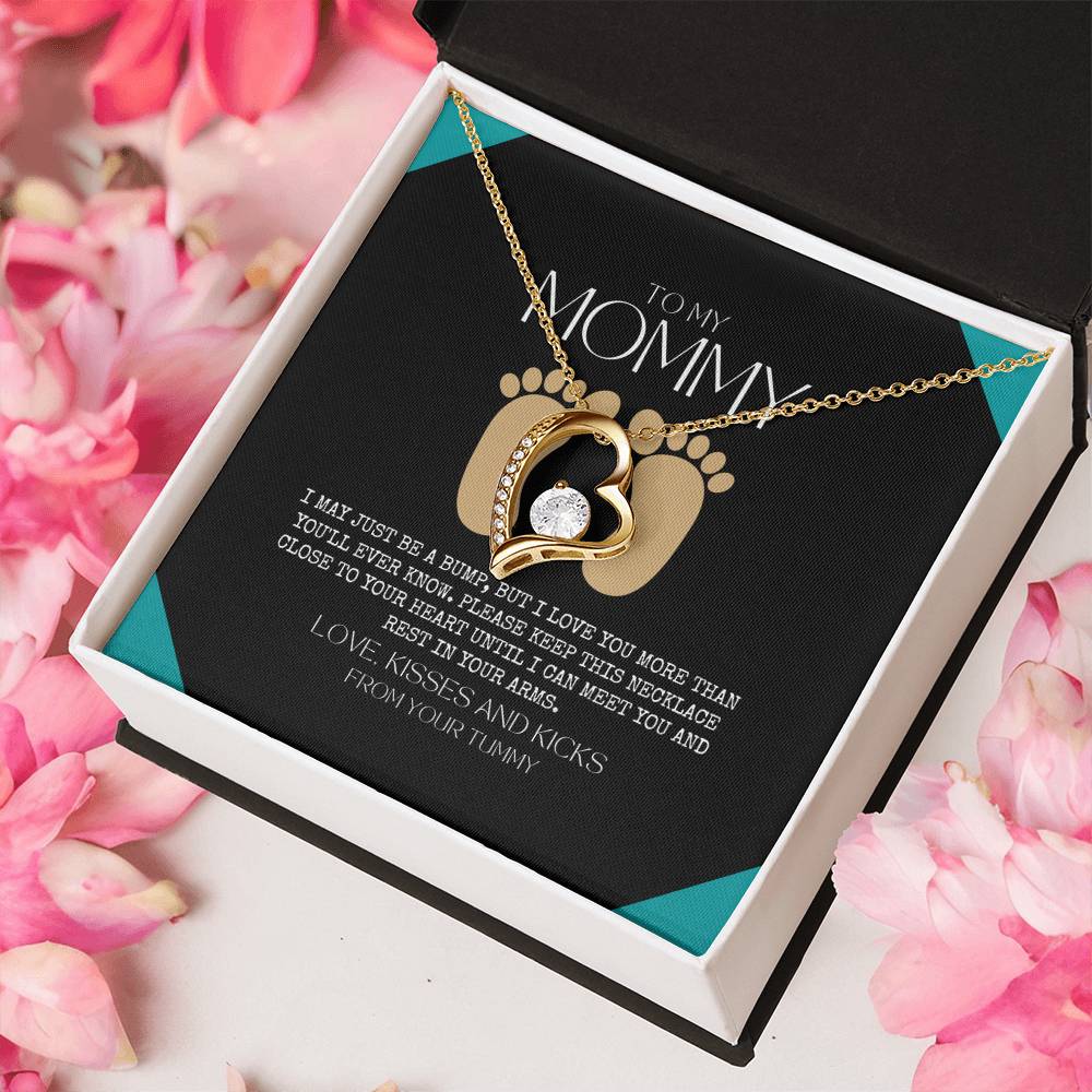 Baby Shower Gift New Mommy Necklace Pregnant Wife Gift To My Mommy I May Just Be A Bump But I Love You More Than You Ever Know To Mummy Forever Love Necklace