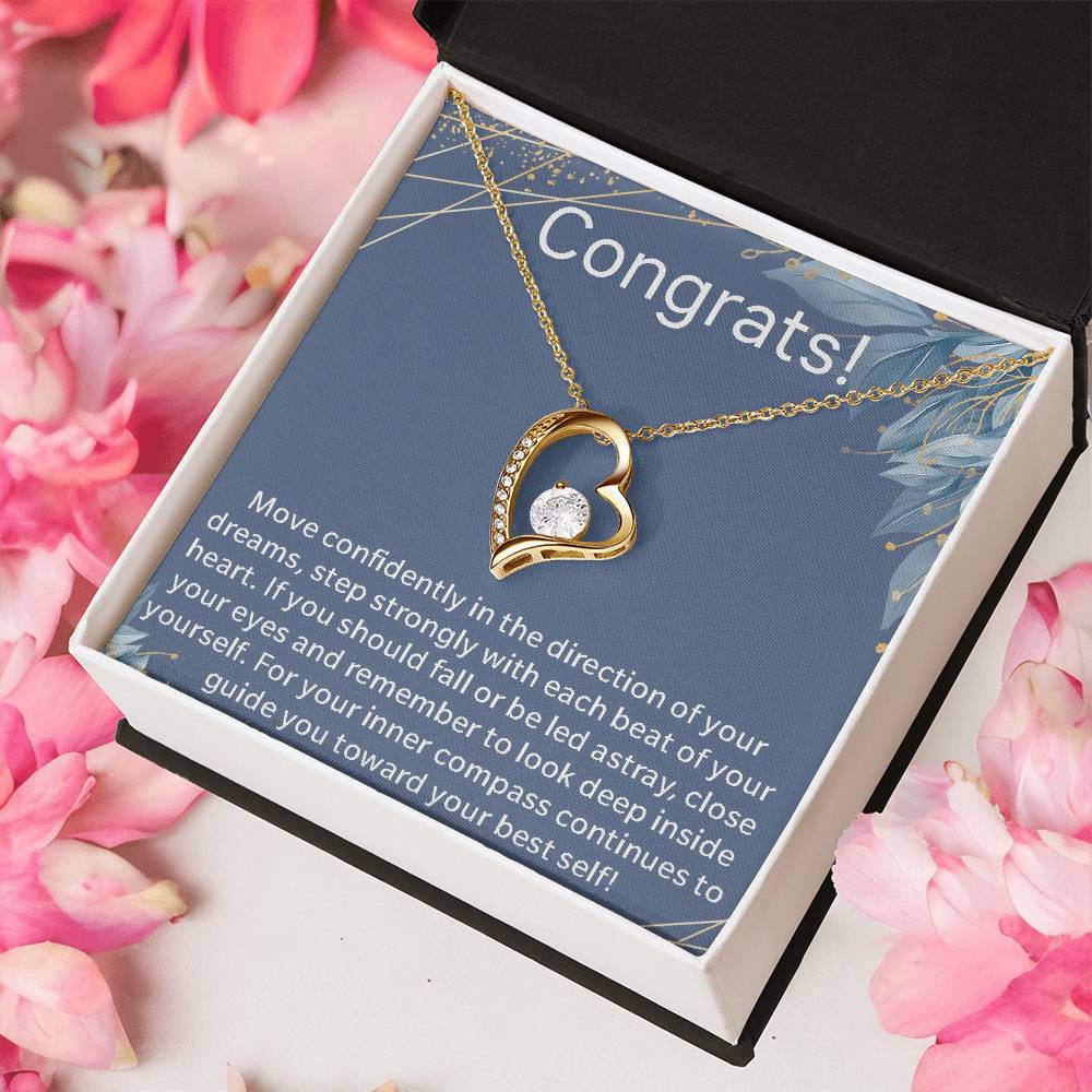 Graduate Graduation Present For Her New Chapter Motivational Necklace Gift For New Graduate Congratulations Gift New Chapter In Life Journey Forever Love Necklace