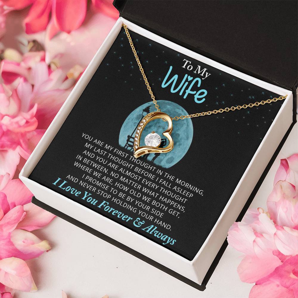To My Wife Necklace Anniversary Gift For Wife Gift For Wife Wife Necklace Wife Birthday Gift Valentines Day Gift For Wife Forever Love Necklace
