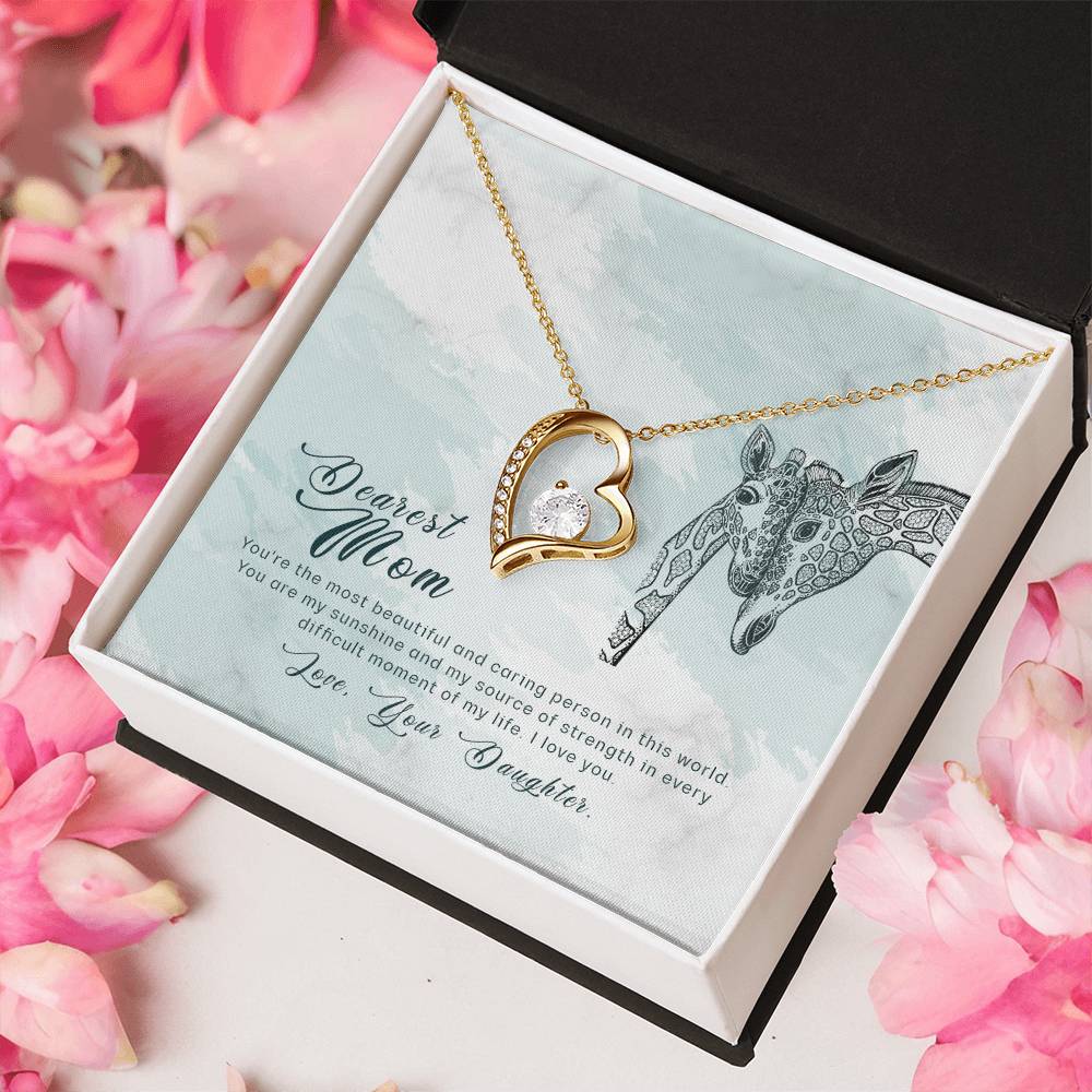 To My Mom Forever Love Necklace Mother Necklace Gift For Mother Xmas Christmas Customize Gift To My Mom 6 Forever Love Necklace