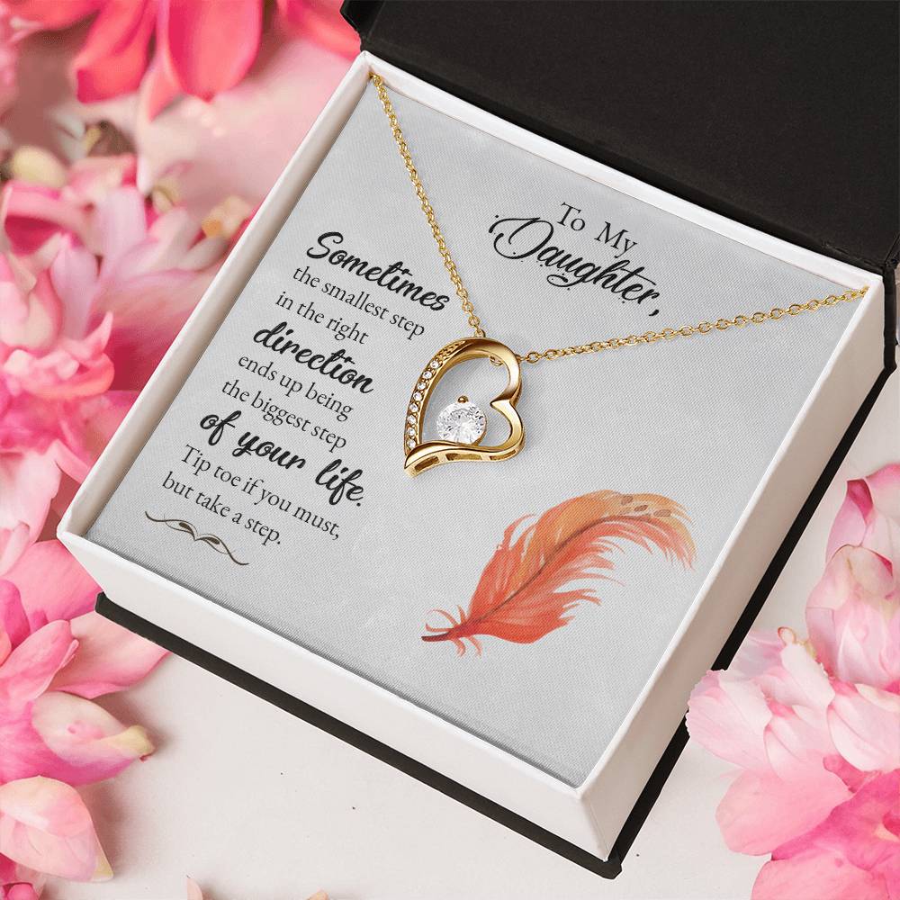 To My Daughter Beautiful Chapters Forever Love Necklace Daughter Necklace Gift For Daughter Xmas Christmas Daughter Gift From Mom 1 Forever Love Necklace