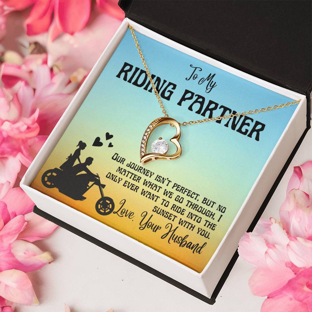 Riding Partner Valentine Necklace Gift To Wife Forever Love Necklace