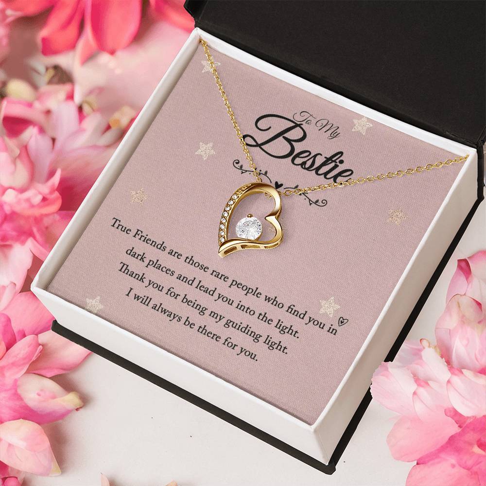 To My Bestie I Will Always Be There For You Forever Love Necklace