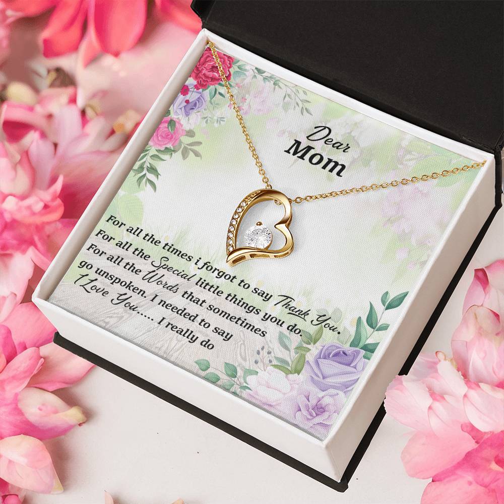 Thank You Mom Forever Love Necklace