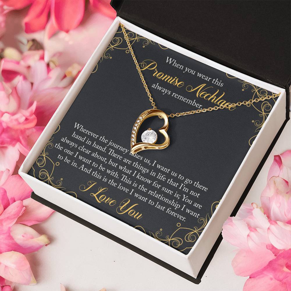 Promise Necklace For Her Valentines Day Gift For Her To My Girlfriend Necklace Birthday Gift For Her Forever Love Necklace