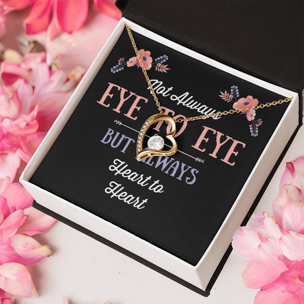 Not Always Eye To Eye Heart Necklace 1 Forever Love Necklace