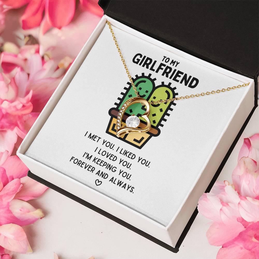 To My Girlfriend I’m Keeping You Necklace 1 Forever Love Necklace