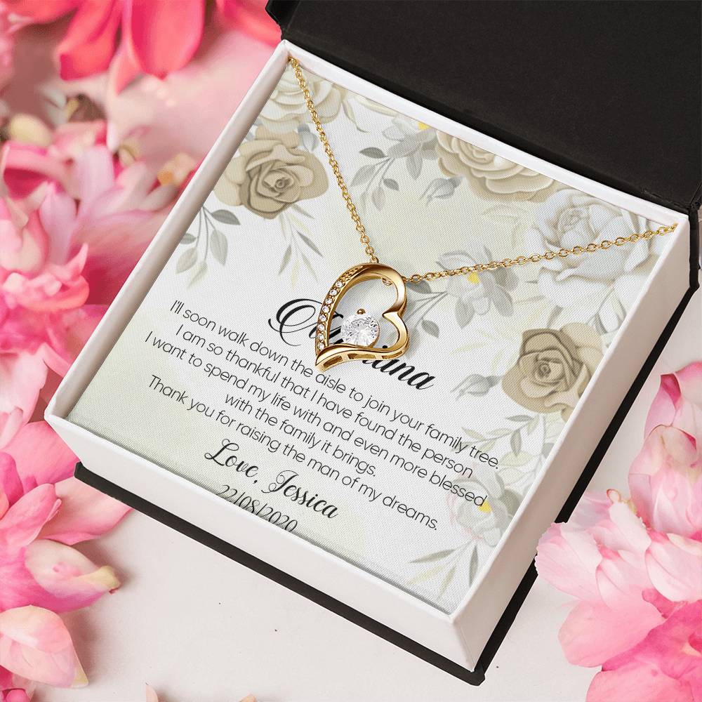 Customize Mother Of The Groom Gift Mother Of The Bride Necklace Gift Mother In Law Necklace Gift Wedding Gift 1 Forever Love Necklace