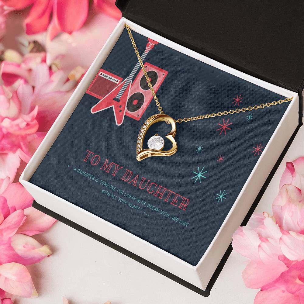 To My Daughter 1 Forever Love Necklace