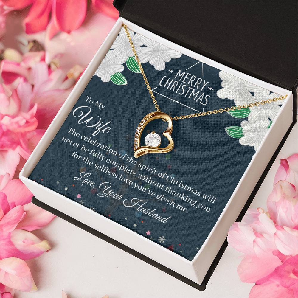Marry Christmas To My Wife Love Forever Necklace 1 Forever Love Necklace