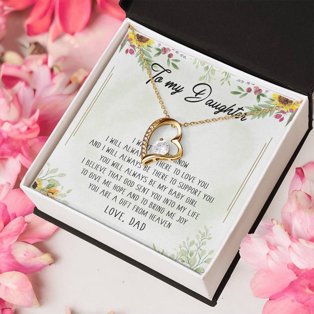 To My Daughter Necklace You Are Braver Than You Believe. Daughter Gift. Christmas Gift For Daughter Gift For Daughter From Dad Daughter Forever Love Necklace