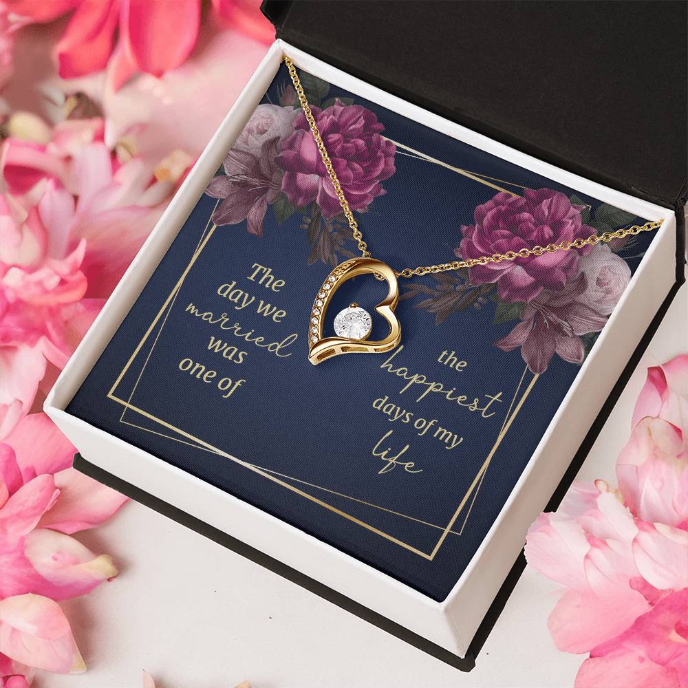 The Day We Married Gift For Wife Forever Love Necklace