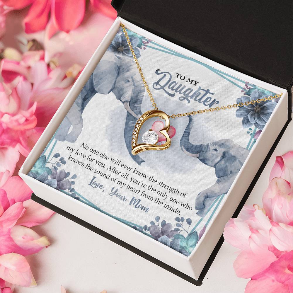 To My Daughter Necklace Daughter Necklace From Mom Sentimental Gift Mother To Daughter Daughter Jewelry Mother Daughter Forever Love Necklace