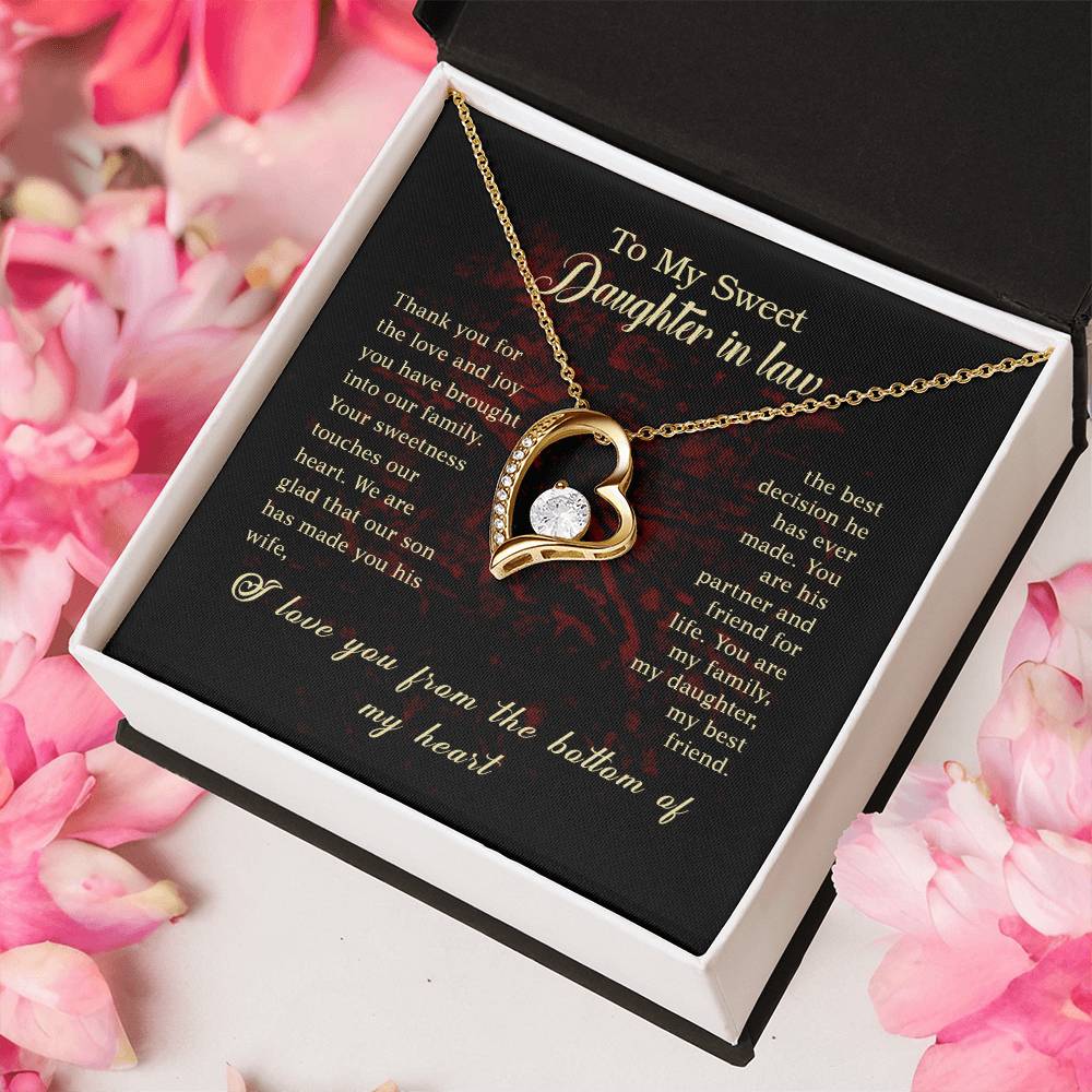 To My Daughter Beautiful Chapters Daughter Necklace Gift For Daughter Xmas Christmas Daughter Gift From Mom 3 1 Forever Love Necklace
