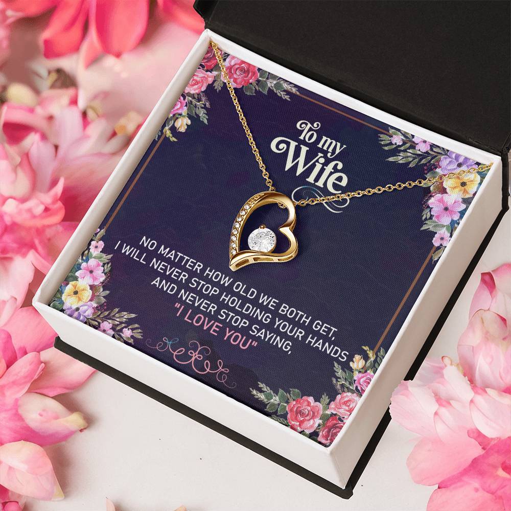 Gift For Wife Necklace With Message Card 1 Forever Love Necklace