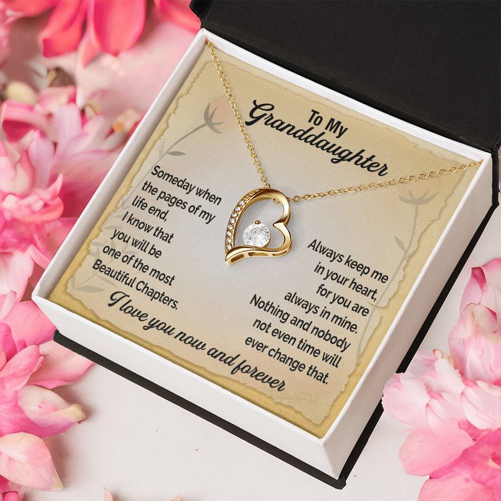 A Gift For Granddaughter Forever Love Necklace - Beautiful Chapters Forever Love Necklace