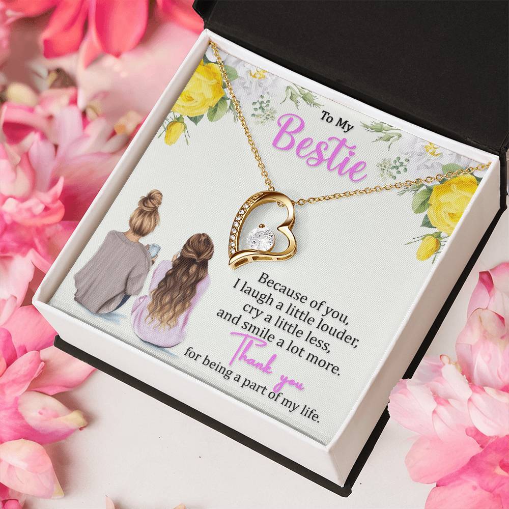 Smile A Lot More Best Friend Necklace For Women Forever Love Necklace